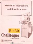 Boyar Schultz-Boyar Schultz H612, Surface Grinder, Instructions & Specifications Manual 1973-612-01